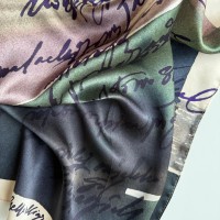 Apaszka jedwabna Wędrówka - Znów wędrujemy Małgosia Małecka Hello Calligraphy
