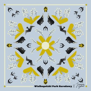 Poszetka jedwabna Wielkopolski Park Narodowy II