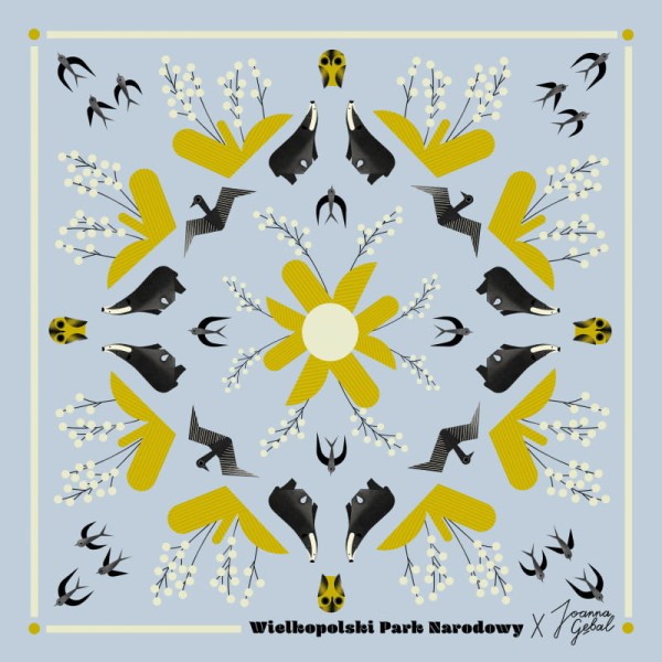 Poszetka jedwabna Wielkopolski Park Narodowy II